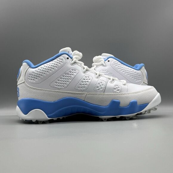 Nike Air Jordan 9 Retro Low Golf UNC University Blue White FJ5934-101 Men Size 7